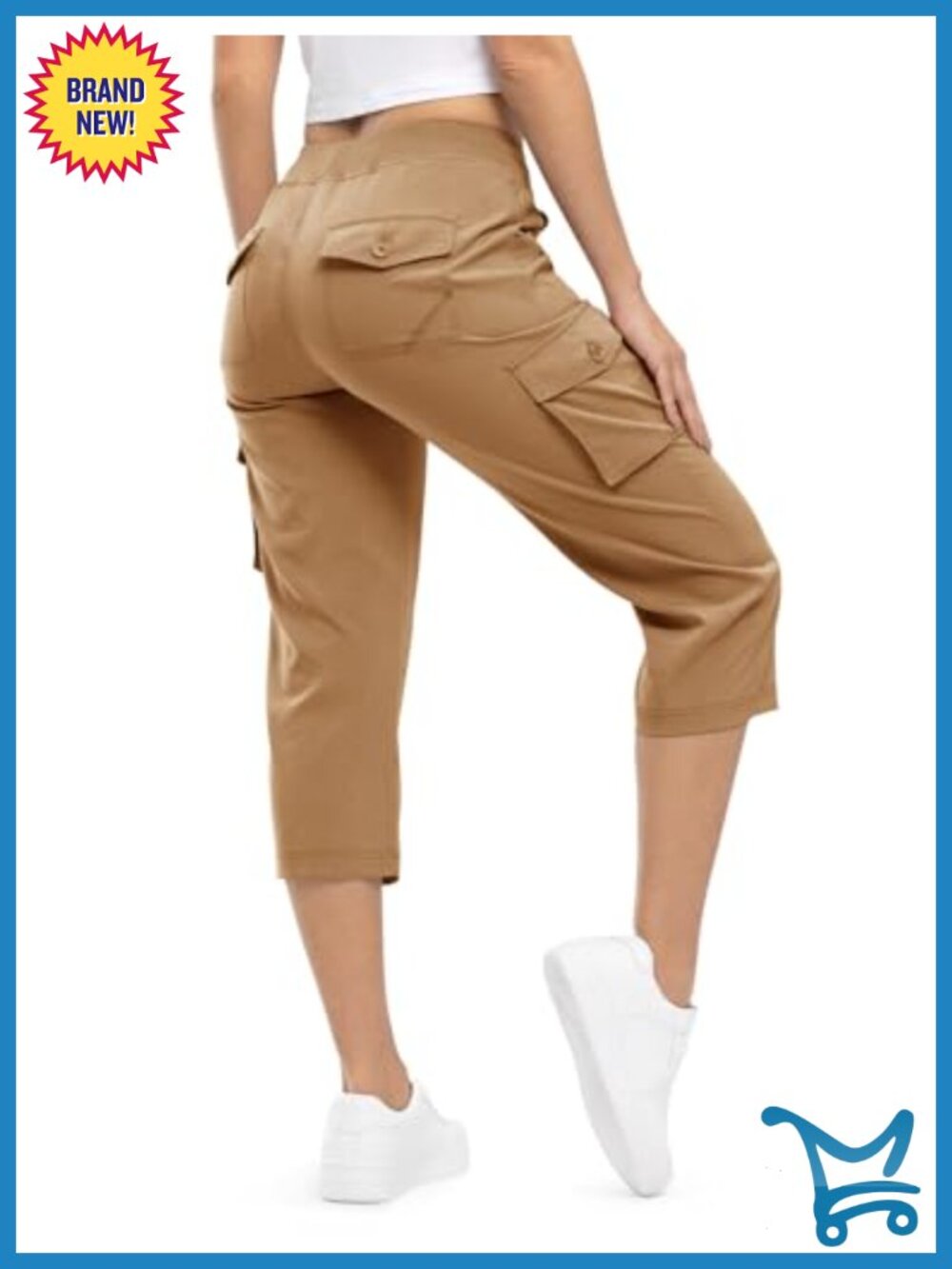 Lightweight Cargo Hiking Capris 6 Pockets Quick Dry Stretch